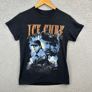 Ice Cube T Shirt‎ Top Womens Medium Black Hip Hop